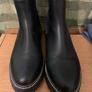 Women Black Leather Boots
